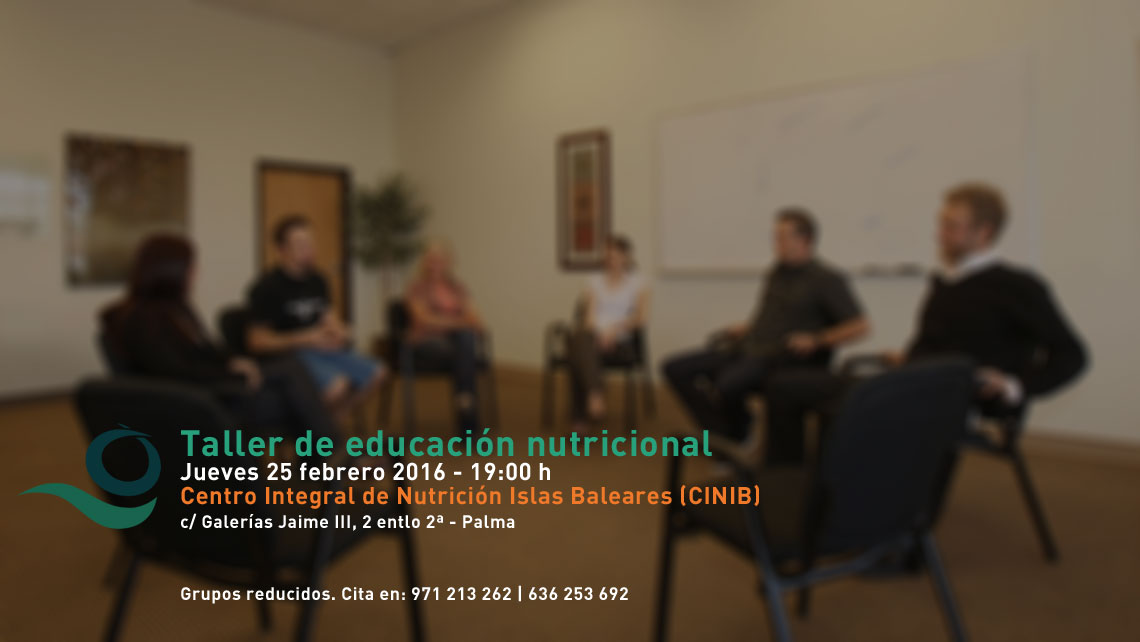 Cinco razones para asistir a un taller de educación nutricional
